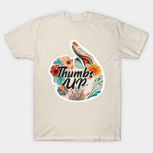 Floral thumbs up Plant lovers T-Shirt